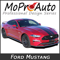 MoProAuto Pro Design Series Vinyl Graphic Decal Stripe Kits for 2018 2019 Ford Mustang