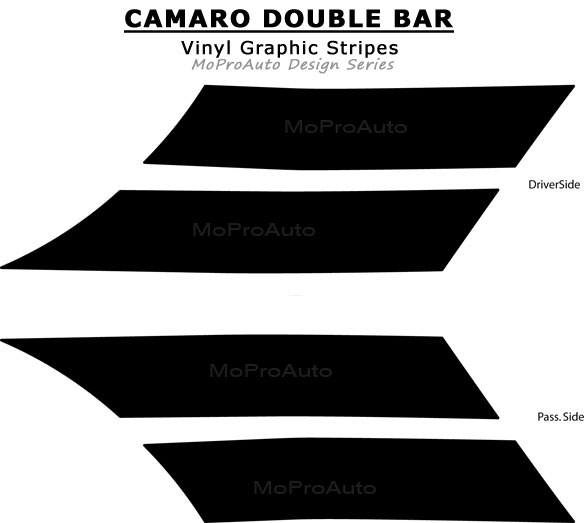 Chevy Camaro DOUBLE BAR FENDER HASH LEMANS Vinyl Graphics, Stripes and Decals Set