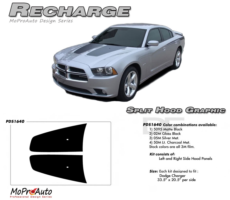 Dodge Charger RECHARGE Vinyl Graphics, Stripes and Decals Set
