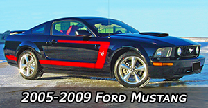 2005 2006 2007 2008 2009 Ford Mustang Vinyl Graphics Decals Stripe Package Kits