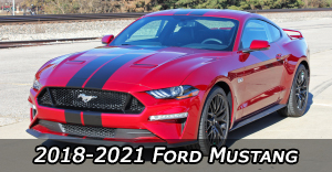2018, 2019, 2020, 2021, Ford Mustang Stripes, Ford Mustang Vinyl Graphics Decals, Ford Mustang Striping Package Kits