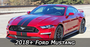 2018, 2019, 2020, 2021, 2022 Ford Mustang Stripes, Ford Mustang Vinyl Graphics Decals, Ford Mustang Striping Package Kits