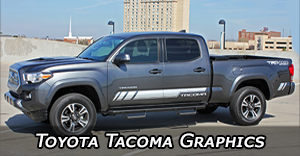 Toyota Tacoma Stripes, Tacoma Decals, Tacoma Vinyl Graphics, TRD Pro Hood Decals and Body Striping Kits
