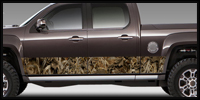 Camo Bed Side Rally Vinyl Graphics and Striping Kits