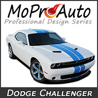 Challenger Vinyl Graphics by MoProAuto Pro Design Series Vinyl Graphic Decal Stripe Kits for 2008-2020 Dodge Challenger Model Years