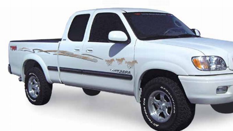 : Vinyl Graphics Decals Stripes Kit (Universal Fit Shown on Toyota Tundra Truck)
