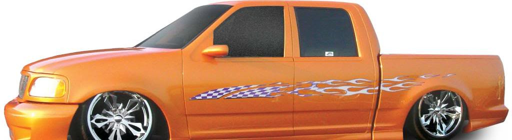 FINISHLINE : Vinyl Graphics Decals Stripes Kit (Universal Fit Shown on Chevy Colorado Truck)