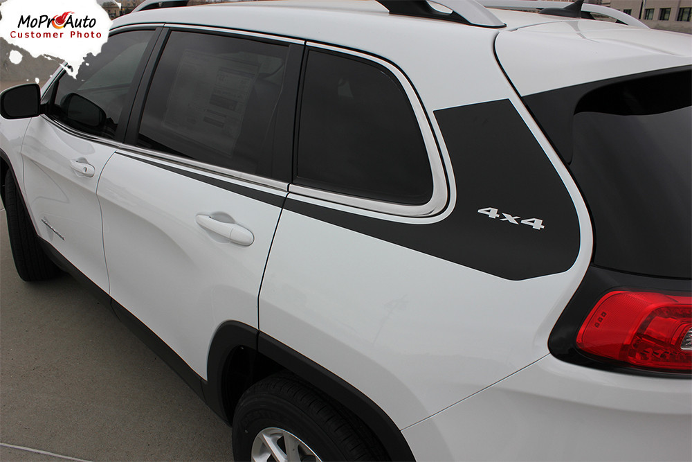 WARRIOR : Jeep Cherokee Upper Body Line Stripes Vinyl ...