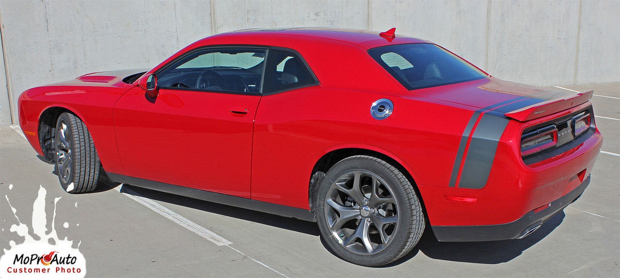 Challenger SCAT PACK QP Rear Quarter Panel Trunk Stripes Vinyl