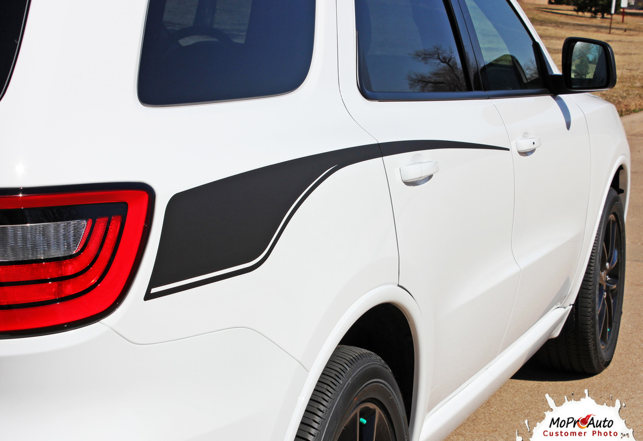 DURANGO PROPEL SIDES | 2011 2012 2013 2014 2015 2016 2017 2018 2019 2020 2021 2022 2023 2024 Dodge Durango Rear Quarter Panel Accent Blackout Vinyl Graphics Kit MoProAuto Pro Design Series