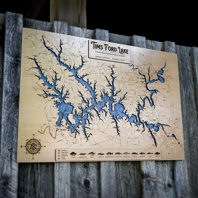 Wood engraved map example