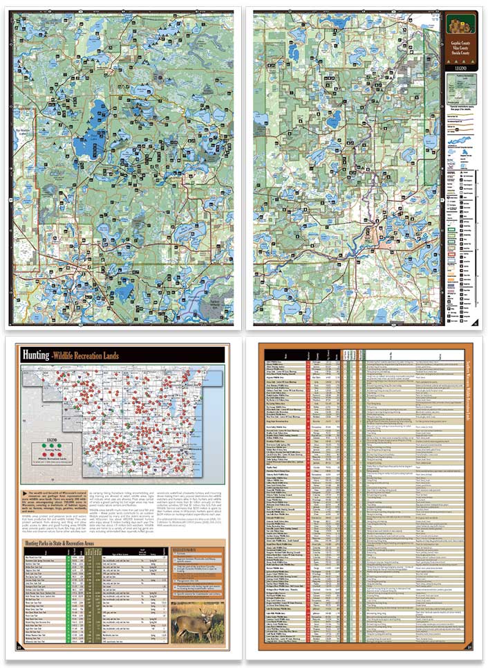 Wisconsin All-Outdoors Atlas sample pages