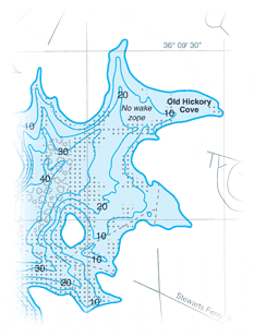 Contour fishing maps