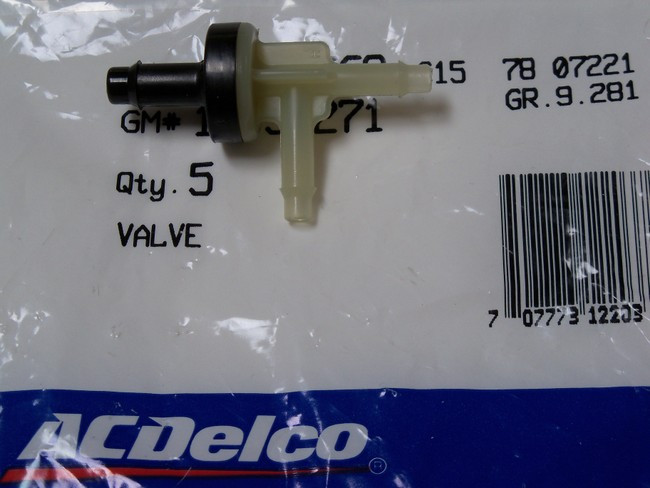 Vacuum Check Valve - Two-Way - ACDelco - Highway Stars Vacuum Check Valve - Two-Way - ACDelco - Highway Stars