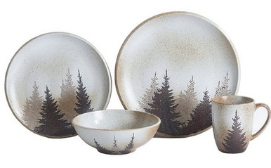 Clearwater Pines Dinnerware set - Adirondack Country Store Clearwater Pines Dinnerware set - Adirondack Country Store