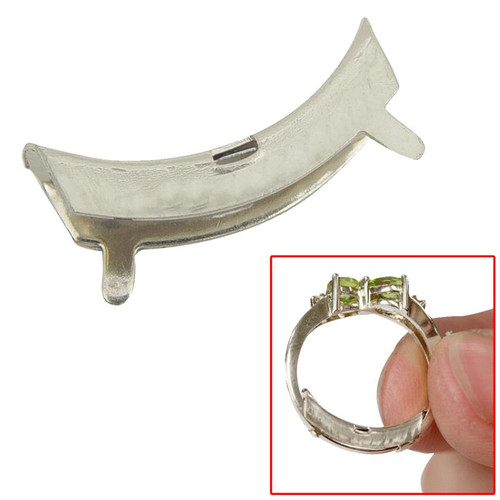 White Gold Filled 4mm Ring Size Finding Spring Ring Guard