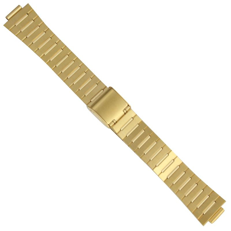 Metal Link Watch Band in Gold Color