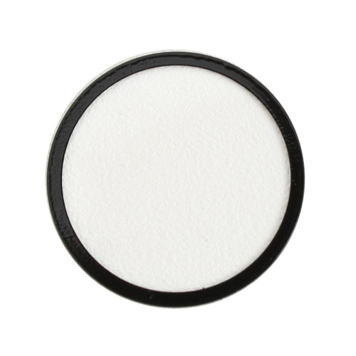 Crystal Flat Round Mineral Glass Black Trim 1 mm