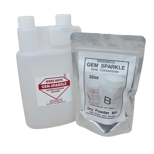 Gem Sparkle Electrocleaning Ionic Cleaner Solution Dry Powder Mix