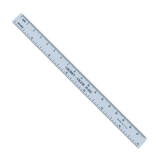 Flexible Steel Ruler with Millimeters and Inches mm in Metal Gauge Ruler