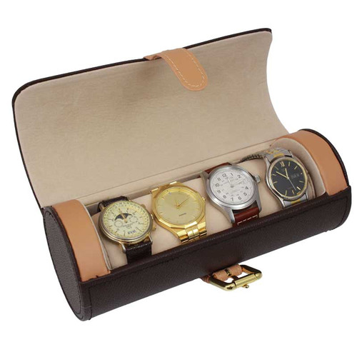 Watch Roll Storage and Travel Case