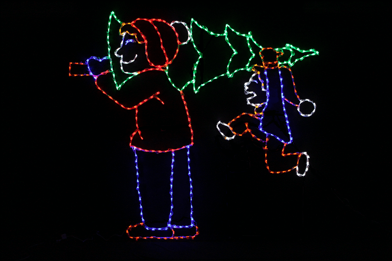 LED Animated Christmas Tree | Christmas Cottage Lights