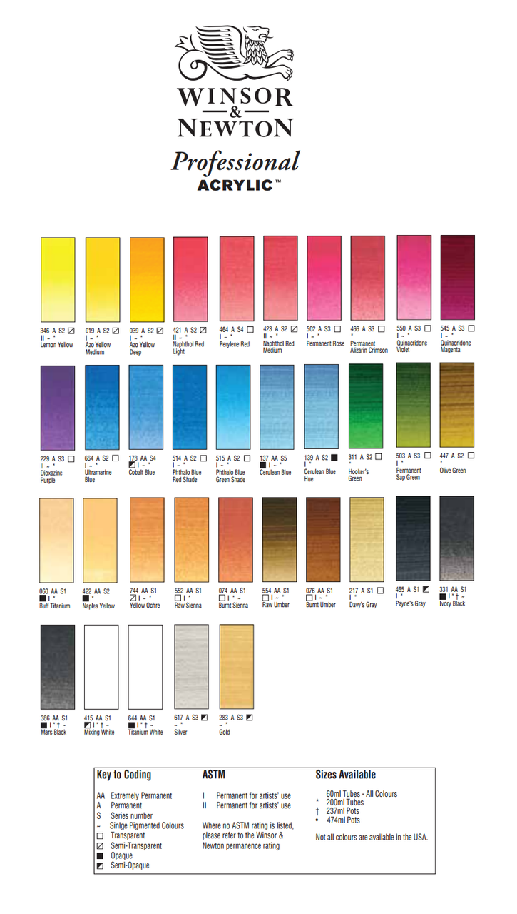 Winsor Newton Artists Acrylic Colour Chart - vrogue.co