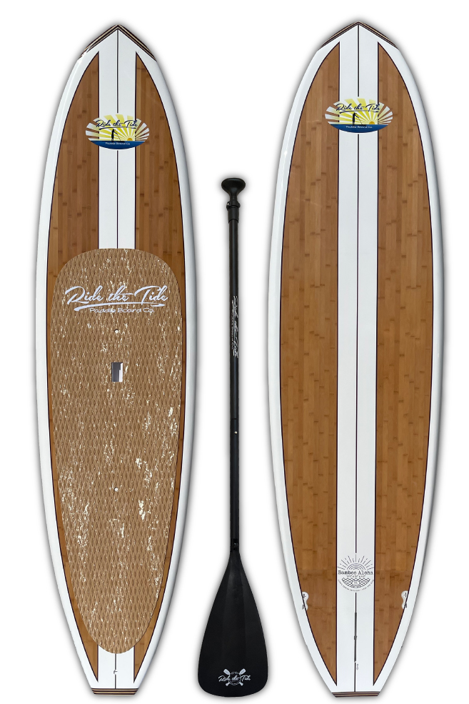 Ride The Tide Bamboo Aloha Stand Paddle Board
