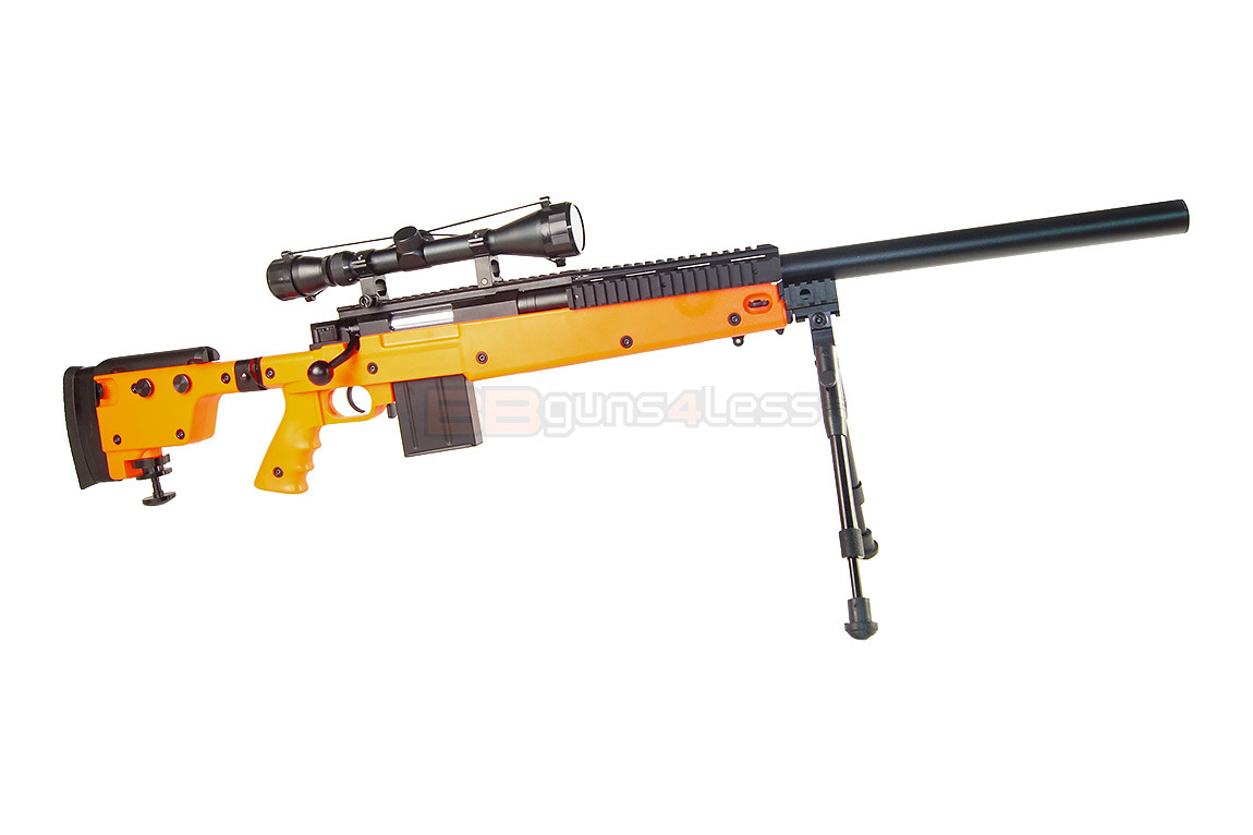 Well MB4406 Airsoft Spring Sniper rifle in orange bbguns4less