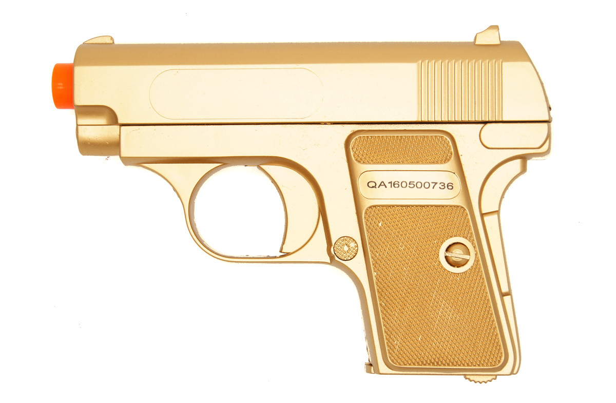 Double Eagle P328 Spring pistol bb gun in gold bbguns4less