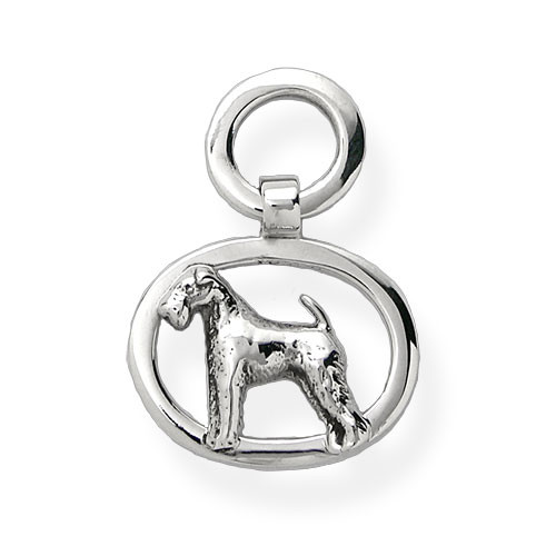 Oval Pendant with Dog Breed Enhanced