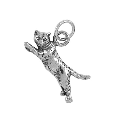 Flying Cat Small Charm