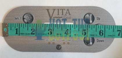 Vita Spa Topside Control Panel Overlay 109259 5 Buttons
