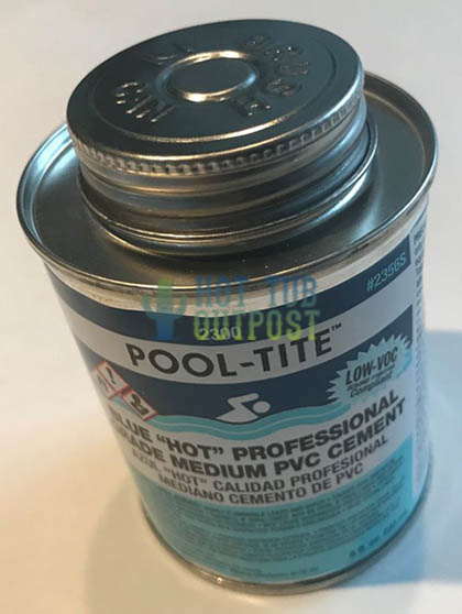 PoolTite Blue PVC Cement Glue 1/2 Pint Hot 2356S 