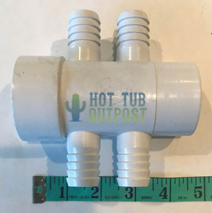 Jacuzzi® Spa Manifold Water 4 Port 3/4 Inch X 1 1/2 Inch 2540-051
