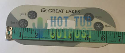 Great Lakes 6 Button Control Panel Overlay Emerald Spa 90053700