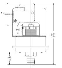 pressure switch height