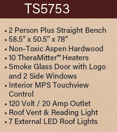 ts5753 specifications Therasauna