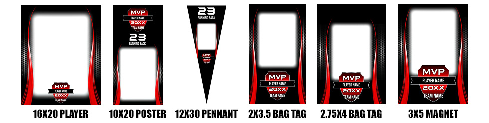 mvp sports photo template collection mvp template