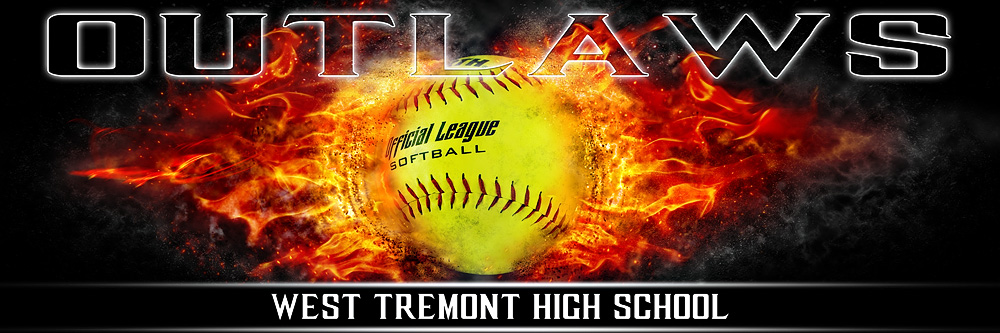 Panoramic Team Banner Softball Sports Photo Template On Fire   On Fire Softball Pano Banner 2 