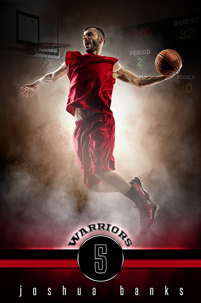 Player Banner Sports Photo Template - Fantasy Basketball ...