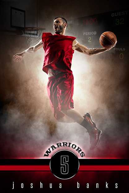 Player Banner Sports Photo Template Fantasy Basketball Photoshop Sports Template Free Basketball Photoshop Templates