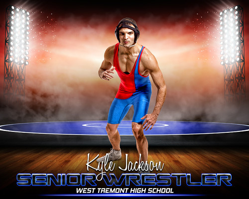 sports poster photo template for wrestling prime time bowling poster template