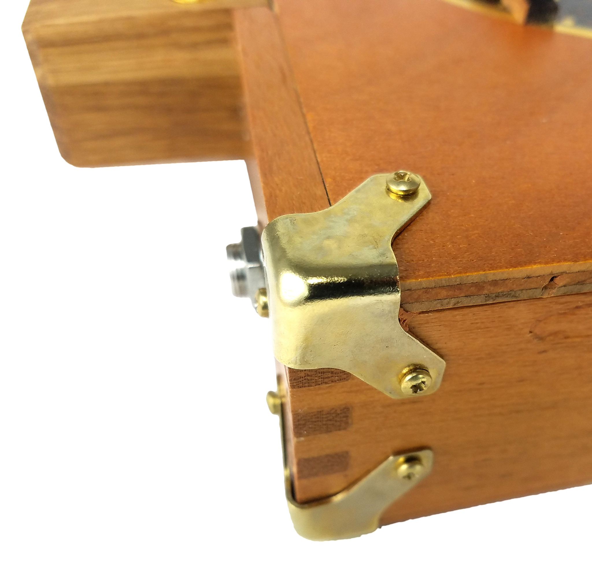 8pc. Small Brass Trunk Corners with Screws - C. B. Gitty ...