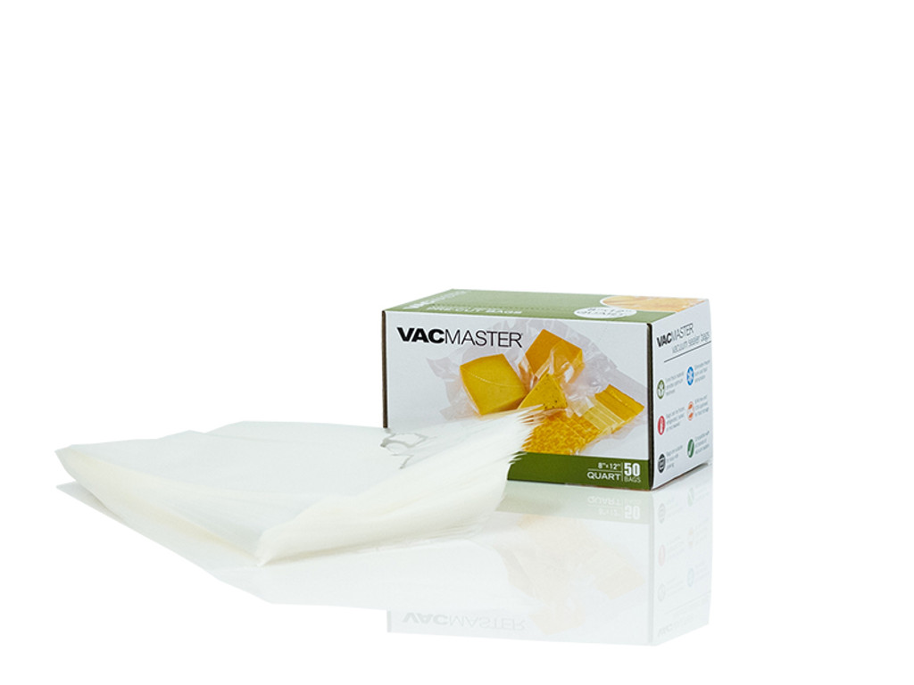 8 X 12 Full Mesh Vacuum Seal Quart Bags Vacmaster 50 Count Vacuum Seal Bags