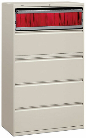 Lateral File Cabinet - HON 42" 5 Drawer Lateral File ...