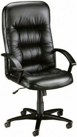 lorell high back tufted leather executive chair 60116