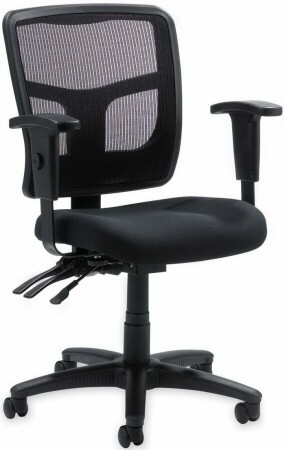 lorell mesh mid back office chair llr86201