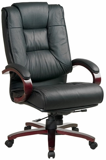 mahogany leather chair mahogany finish leather office chair 8500