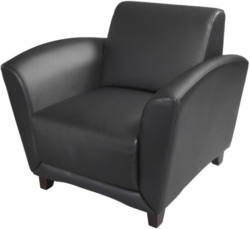 reception chairs mayline aspire series leather reception chair vcc1